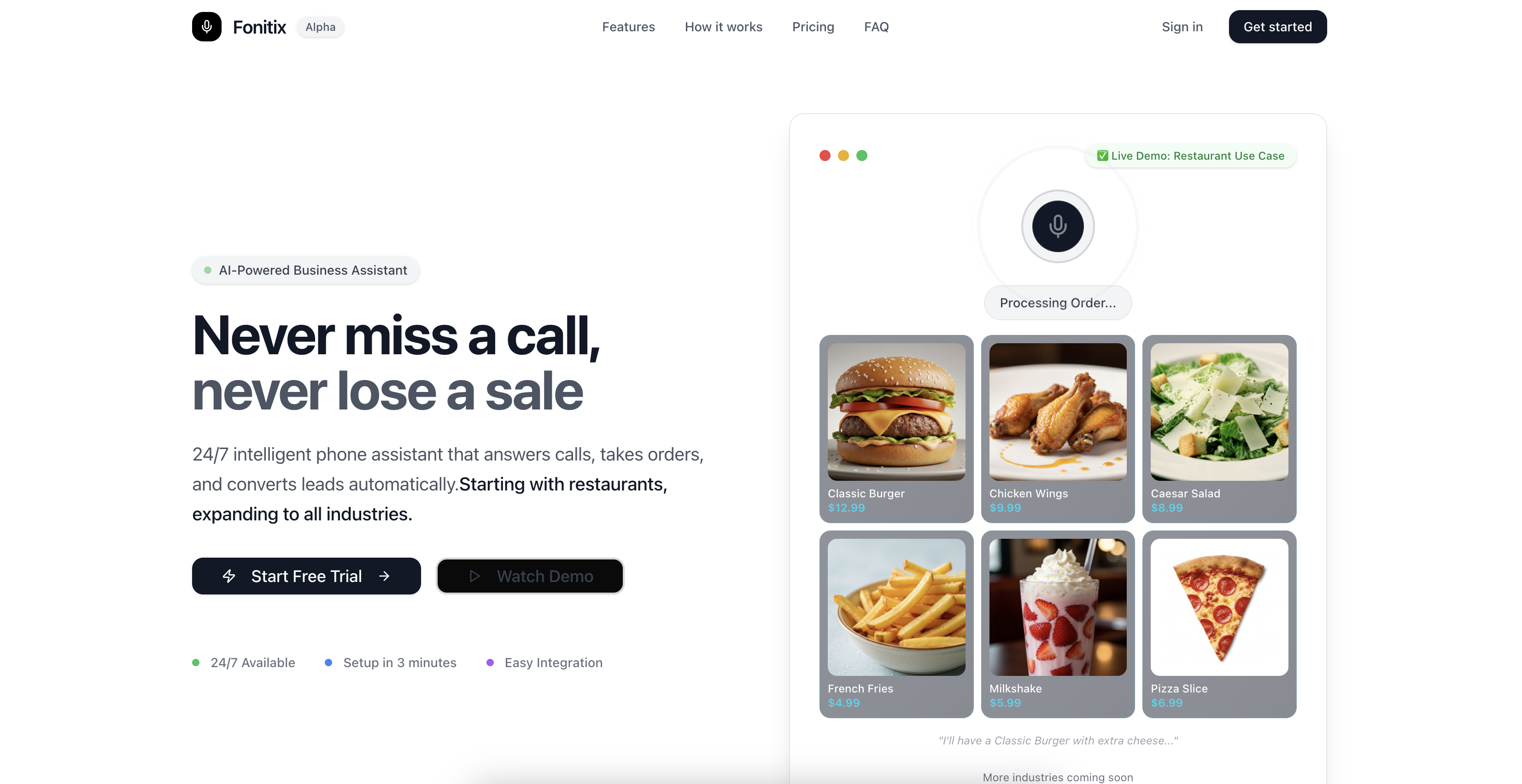 Fonitix AI (SaaS Voice Platform)